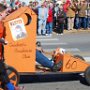 Outhouse racing teams on parade.