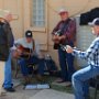 Mountain music is played all around the square.